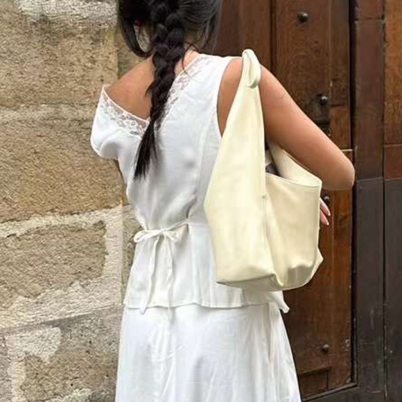 Reformation White Lace Trim Blouse - Picture 4 of 10